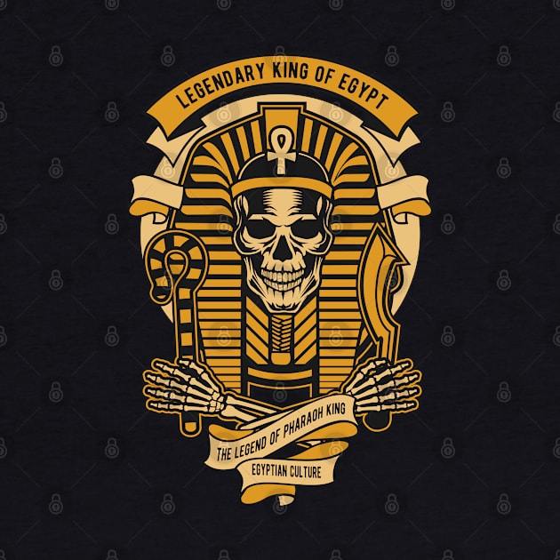 legendry skull king pharaoh by Mako Design 